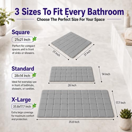 Webos Silicone Bath Mat with Suction Cups – Non-Slip Foldable Bathtub & Shower Mat, Durable & Quick-Dry Safety Tub Mat with Large Drain Holes for Families 28"x 14" Grey - color: Grey, size: 28" x 14" (Rectangular)