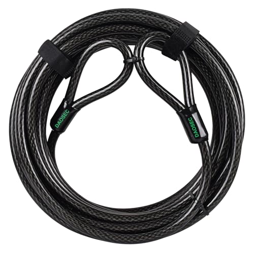 33 ft x 1/2" Heavy Duty Cut-Proof Security Cable, Kayaking & Outdoor Equipment - size: 33 FT