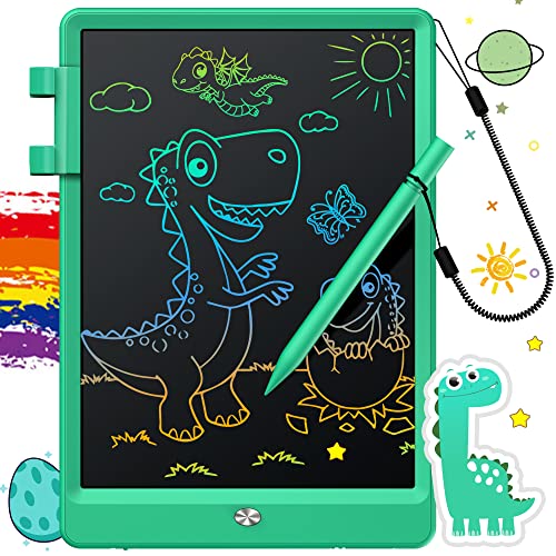 FLUESTON LCD Writing Tablet, Doodle Board Gifts for 3-8 Year Old Girls Boys, 10 Inch Colorful Electronic Board Drawing Pad for Toddlers, Christmas Birthday Gifts for Kids，Erase Lock Writing Board - color: Wonderful Green, size: 11"W x 7.5"H
