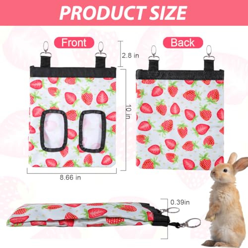 DZWLKJ Guinea Pig Hay Feeder, 600D Polyester, Rabbit Hay Feeder Bag, S -10"x 8"x 0.4", Guinea Pig, Chinchilla, Hamsters, Small Pets, 1 Pack, Lightweight - size: S -10"x 8"x 0.4"