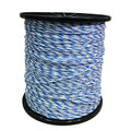 Electric Fence Wire Polywire 5036 Feet 1535 Meters, 6 Stainless Strands | Electric Fence with Portable Polywire for Livestock Fencing, Poly Wire Rope Line, Good Conductive & UV Resistant - size: 5036FT/1535M
