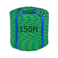 150Ft 1/2 Inch Heavy Duty Climbing Rope,Arborist Rope for Tree Pulling (Green) - size: 150ft-Green-1/2
