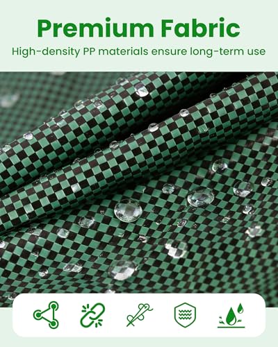 MAZING 3-Pack 72 Gallon Reusable Yard Waste Bags, Heavy Duty Collapsible Garden Leaf Bags with Reinforced Handles for Lawn Grass Clippings & Debris