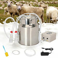 14L Goat Milking Machine, Rechargeable Battery Adjustable Pulse Vacuum Electric Goat Milking Machine,Portable Milking Machine,Individual Pulsation Adjustment, Udder Protection - size: 14L Goat
