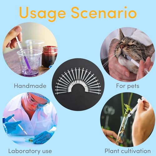 1mL Luer Lock Syringe with Cap - Without Needle - Leak-Proof Accurate Measurement - 1cc luer lock syringe for Lab Use and Home Care (30 pack) - size: 1ml Luer Lock Syring-30pcs