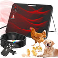 Chick Brooder Heater,200 Watts Radiant Heat Panel with Overheating Protection,Smart Brooder Chick Heater with Adjustable Temp (86~194℉) & 12H Timer,Remote Control,Safe Chicken Heater for Winter Pets