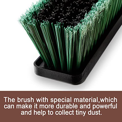 Eyliden Heavy Duty Push Broom 24" with 66" Long Handle | Garage Sweeper, Outdoor Stiff Bristles, For Concrete Sidewalk Driveway Yard Patio Deck Warehouse, Sweep Snow