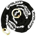 WARLION Heavy Duty Security Chain, 7ft x 3/8in Thick, 9lbs, Anti-Theft & Cut-Proof Motorcycle Chain with Cinch Ring - Secure Generators, Trailers, ATVs, Ebikes, & 2-Wheeled Vehicles (No Lock) - size: 7ft-3/8in