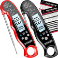 Instant Read Digital Meat Thermometer (2 Pack) Waterproof Kitchen Cooking Food Thermometer with Probe Backlight & Calibration,Best Quick Grill Meat Probe for Grilling BBQ Smoker Chefs