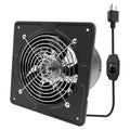 6 Inch Kitchen Exhaust Fan with Speed Controller,235CFM Wall Exhaust Fan,115V 40W Ventilation Blower for Kitchen,Meeting Room,Shop, Smoking Room, Industrial Ventilation Use (6-inch Black) - color: 6-inch Black