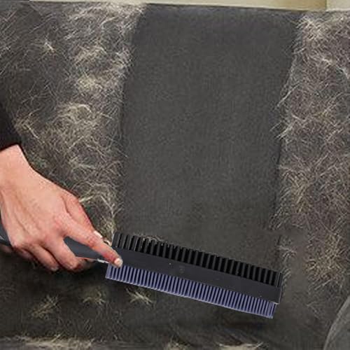 Premium Rubber Pet Hair Brush - Removes Hair from Couches & Pets' Coats B - color: black