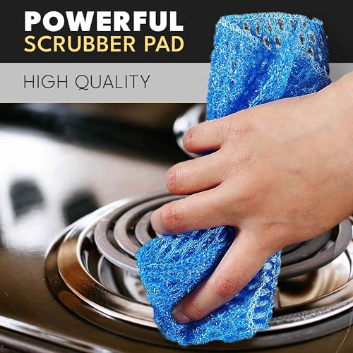 Non Scratch Dish Scrubbers for Cleaning Dishes (12 PK) - Reusable Kitchen Sponge - Replace Dish Sponges for Washing Dishes - Best Household Scrubbing Pad & Alternative Dishwashing Scrub Pads Supplies - color: All Purpose 12pk