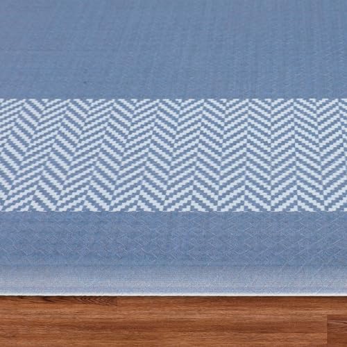 Chef Gear Hettie Anti Fatigue Cushioned Kitchen Mat 18"x32" Blue - color: Blue, size: 32"L x 18"W x 0.3"Th