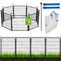 ADAVIN Tall Garden Fence Animal Barrier, 54 in(H) Dog Fence Outdoor for Yard, 8 Panels Total 17.7 Ft(L) Dog Fencing,Temporary Fences for Medium/Large Pets，Garden Fencing for Dogs (No Gate) - size: 8panels-54in(H)x17.7ft(L) no door
