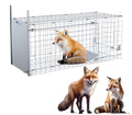 Timaze 42" Large Foldable Humane Live Animal Trap Cage | Heavy-duty foldable animal trap cage,suitable for dogs,foxes and coyotes weighing up to 38 pounds