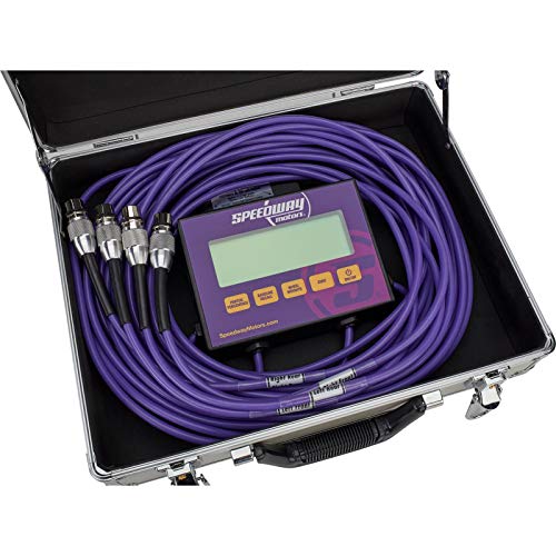 1 Weigh Electronic Racing Scale, 6,000 lb Capacity, 15x15 Pads | Shows Wheel Percentages, Cross Weight and LR Bite, Baseline Memory, Includes Cables and Storage Case