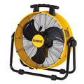 DEWALT 20 Inch Floor Fan, 180° Adjustable Tilting Drum Fan DXF2042 | 5000CFM 3-Speed High Velocity Fan Quick Cooling Portable Metal Industrial fan for Shop/Garage/Gym/Patio/Warehouse Yellow - style: DXF2042