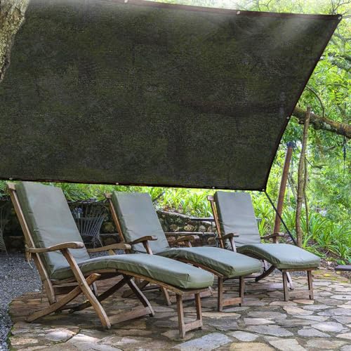 70% Shade Cloth, 6.5FTx6.5FT HDPE Mesh Tarp with Reinforced Grommets, Outdoor Sun Shade Net for Greenhouse, Plants, Garden, Pergola, Patio, Chicken Coop(6.5FT*6.5FT) - size: 6.5FT*6.5FT