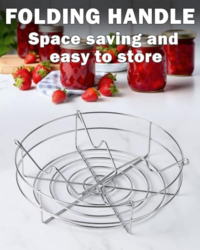 Cook N Home Stainless Steel Water Bath Canning Pot with rack and Lid, | 20 Quart Large Pots Steam Canner - Home Canning Pot for Preserving, Pickling & Jams, All Stovetops Compatible - size: 20 Quarts