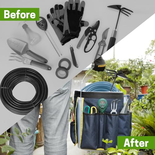 Bucket Tool Organizer, 5 Gallon Garden Tool Bucket Organizer, Bucket Tool Caddy Organization for Garden, Construction, Carpenter, Electrician, Builder