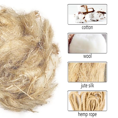 Natural Mixing Bird Nesting Materials,4 Kinds of Material Professional Ratio Matching Nesting Material Pads for Bird,Bird Nesting Material for Budgie,Parrot,Finche,Canaries,Other Birds（1.4oz/40g） - style: 1.4oz/40g
