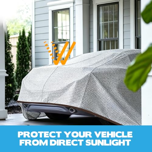 Aluminum Shade Cloth 10x20’, 80% Reflective Tarp Aluminum, Cools 10-20°F, Breathable Mesh Tarp with Grommets, Sunblock Netting Sun Shade Cover for RV, Tent, Garden, Car, Chicken Coop(Silver) - size: 10x20’