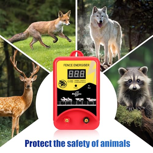 Electric Fence Charger for Livestock(with Grounding Rod), Electric Fence Charger, Fence Energizer 12KV Repel Predators, Fence Charger Ensure Secure Livestock Containmen,Supply for Diverse Farm - size: style 2