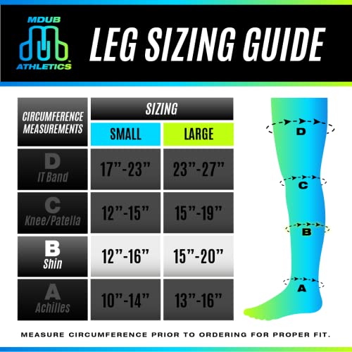 Calf & Shin Supports, Shin Splint Brace | Adjustable Neoprene Shin Splint & Leg Compression Support Strap | for Strains, Injuries, Pain - size: Large (1 Strap)