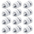 Electric Fence Wire Connectors, 12-Pack Aluminum Split Bolts for 12-17 Ga | 12-pack electric fence connectors, aluminum split bolts for 12-17 ga wire, galvanized steel & poly, rust & cold resistant