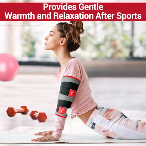 Comfytemp Leg Heating Pad, Wearable Heat Wrap for Knee/Thighs/Calf (S/M) | FSA Eligible HSA Approved Electric Heated Pad for Legs/Arm/Hamstring Soothing Warmth, Birthday Gifts for Women Man Mom Dad - size: Small