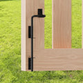 12 Inch Cane Bolt Gate Drop Rod, Square Heavy Duty Steel Anchor | Solid Steel, Black Powder Coated; Holds Gate Securely in Place; for Wood, Vinyl, Metal Gates,Fence; Easy to Install - size: 12 Inch