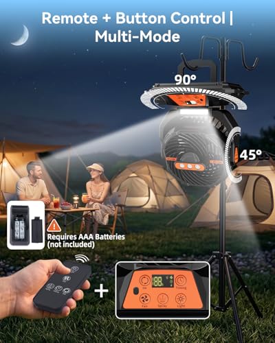 WESTTREE Portable Misting Fan, Large Rechargeable Battery Powered Mist Fan, Long Lasting Runtime, 3 Nozzles Mister Design, Portable Fan for Home Patio Camping Outdoor mist Daily Cooling fan