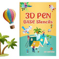 3D Printer Drawing Molds Paper Stencils for 3D Printing Pen,Reusable Graffiti Template,3D Pen Paper Stencils,22 Sheets 44 Patterns with PVC Transparent Board.(Small) - size: Small