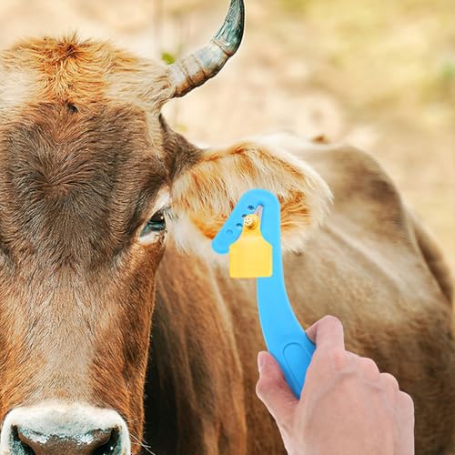 VANZACK 2pcs Livestock Ear Removing Tool Ear Skin Magnet Cutter for Cattle Cow Goat Sheep Pig