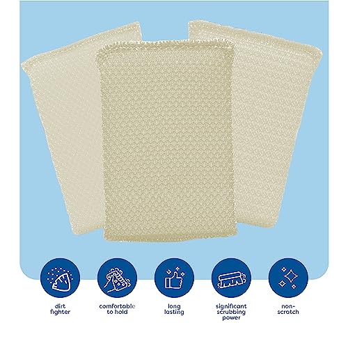 Multi-Purpose Scouring Pad by Scrub-It - Non-Scratch Cleaning Dobie Pads for Pots, Pans, Dishes, Utensils & Non-Stick Cookware - Sponge Scrubbers Use for Kitchen, Bathroom & More (6 Pack) - size: 6 Pack
