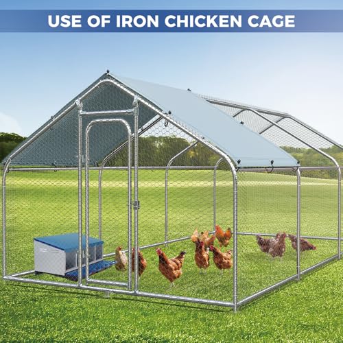 4 Hole Chicken Nesting Boxes, Weatherproof Galvanized Steel Chicken Egg Laying Box with Automatic Rollout Egg Collection, 2-in-1 Handle Perch, Easy Clean & Quick Assemble for Chicken Coop