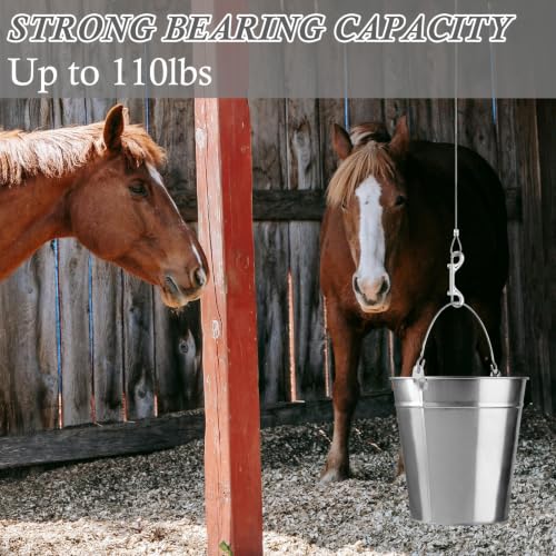ERKOON 15 Pack Heavy Duty Snap Hooks Double Sided Clips for Hanging Horse Tack Sling Feed Buckets Dog Leash Collar Key Chain Zinc Alloy Metal Snaps Clip(3-1/2 Inch) - size: 3-1/2 Inch