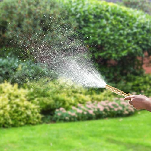 Twinkle Star Brass Heavy Duty Adjustable Twist Hose Nozzle Set | 3/4” GHT Brass Garden Hose Nozzle, Adjustable Water Flow - color: Nozzle Jet 1P