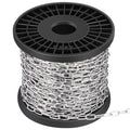 100ft 1/16" Jack Chain for Hanging Stainless Steel Metal Chain Link Silver Galvanized Light Chain Roll Small Light Duty Fixture Utility Chain for Bird Feeders, Overhead Lights, Flowerpots (1.5mm*30m)