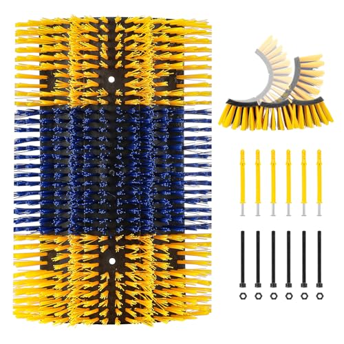 Livestock Scratching Brushes, 1Pc Cattle Scratcher Brush for Grooming, Upgraded Extra Large Horse Brushes, Relieve Itching on the Back, Cow Scratch for Horse, Goat, Cow, Pig, Sheep (XL Size Yellow) - size: 1-PACK XL BRUSH