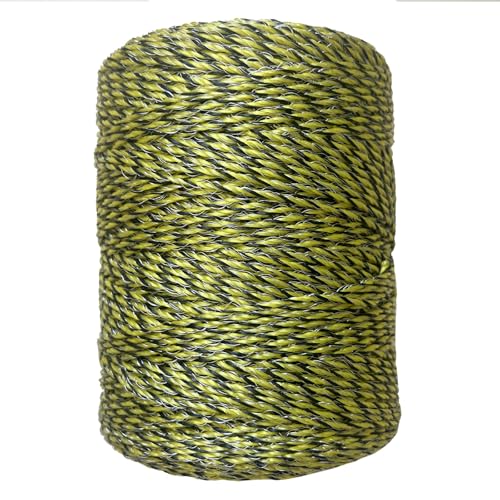 Upgraded Electric Fence Polywire 330 Feet，100 Meter，6 Stainless Steel Strands for Reliable Conductivity and Rust Resistance，Portable Electric Fence Rope - size: 330 Feet/100 Meters