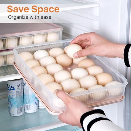 3 Pcs 72 Count Deviled Egg Containers with Lid and 8 Pcs Deviled Egg Injector Piping Tool & Tong, Portable Storage Carrier Egg Holder, Fridge Stackable Deviled Egg Tray Plastic Egg Organizer