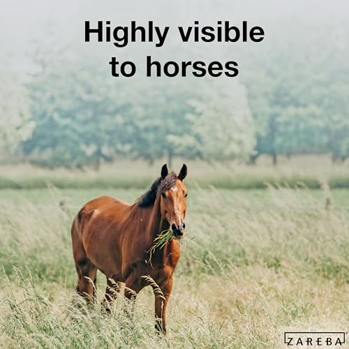 Zareba Elite Electric Polybraid Horse Fence, 1000 ft Roll | 600lb Break Strength, 4 Copper Strands, UV-Resistant Electric Fencing Wire for Horse Electric Fence Training, EL1000C4-Z - size: 1000 ft.