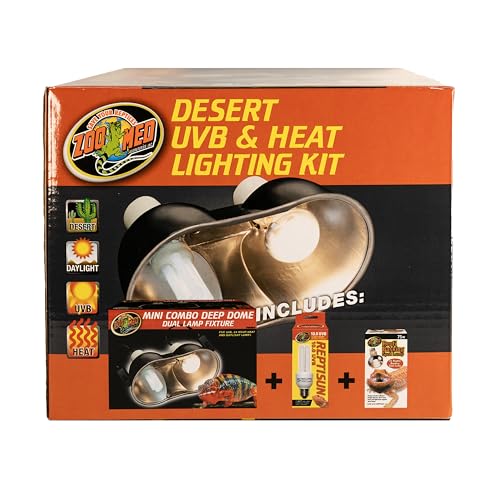 Zoo Med Desert UVB & Heat Lighting Dual Kit