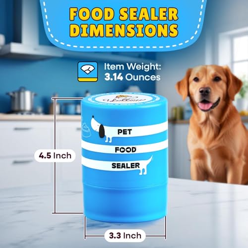 The Original Canned Dog Food Storage Container (2 Pack) Patent Pending Reusable Airtight Can Cover Pet Food Sealer - Keeps Dog Food Can Fresh in the Fridge, Eliminates Odor - color: Can - 2 pack