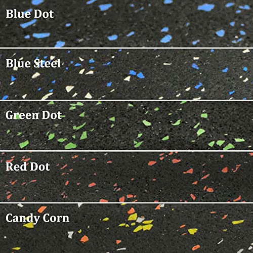 Rubber-Cal Elephant Bark Rubber Flooring - 3/16" Thick - color: Blue Steel, size: 54"L x 48"W x 0.2"Th