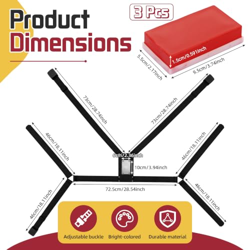 Ram Breeding Marking Harness for Sheep & Goat, 3 Pack Mating Crayon Block | Marker with Heavy-Duty Nylon Adjustable Straps, Heat Detection & Mating Record Tool, Farm Livestock Breeding Equipment - color: Red