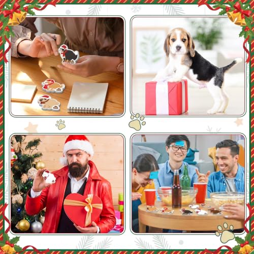 Yinder 24 Pads Dog Poop Sticky Notes Funny Christmas Party Gift | 12 Cute Puppy Designs with Memo Notes, Party Favors for Dog Lovers, Self Adhesive Tabs Office School Veterinary - style: Dog Poop