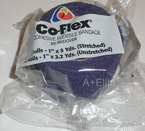 Andover CO-Flex 1"x5Yds Bright Color Variety 12-Pack Cohesive Flexible Elastic Latex Bandage Compression Self Adherent Wrap Vet Kids Children Animals Pets Cats Dogs Horses 3100CP