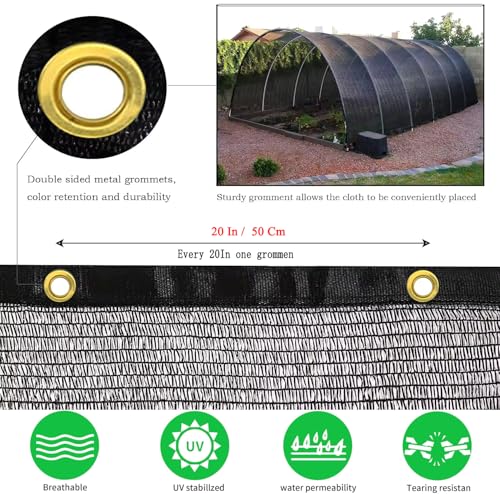 40% Shade Cloth for Plants, 8X25Ft Greenhouse Shade Cloth, Plant Shade Cover from Sun, Outdoor Mesh Tarp for Garden, Vegetables, Flowers, Potted Plants Heat Protection. | Plant Shade Cover from Sun, Breathable Sunshade Fabric for Garden, Vegetables, Flowe